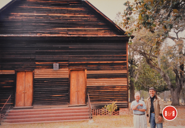 Phillip W. Fairey, M.D., with Fairey historian Risher R. Fairey at Sardis Church, ca. 2005