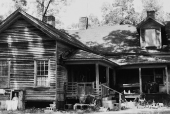 Misc. unidentified image of a rural Pickens County house.  SCDAH