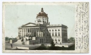 Postcard view of the S.C. Capitol Building just blocks from the University.