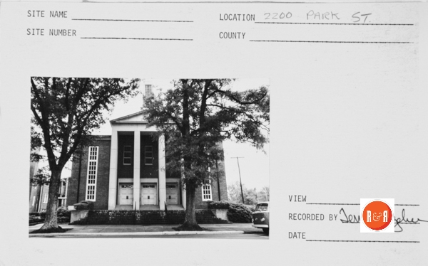 Courtesy of the SC Dept. of Archives and History