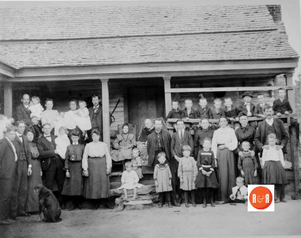 Family gathering on the rear porch of the Bush home. – Courtesy of the S.C. Dept. of Archives and History