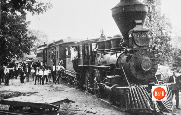 Train to Glenn Springs, S.C., Mr. Tom White - Engineer. Courtesy of the Coleman - Meek Collection