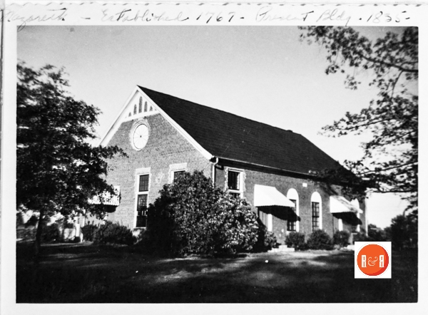 A 1940’s image of the church. Courtesy of the Coleman – Meek Collection.