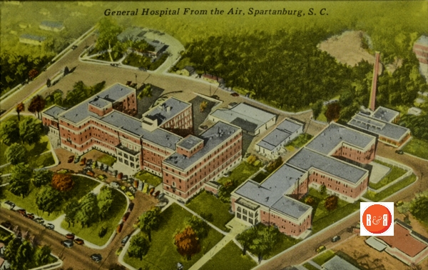 Postcard view of the Spartanburg General Hospital – 2016