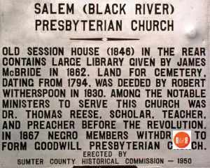 Salem Black River Presbyterian Church
