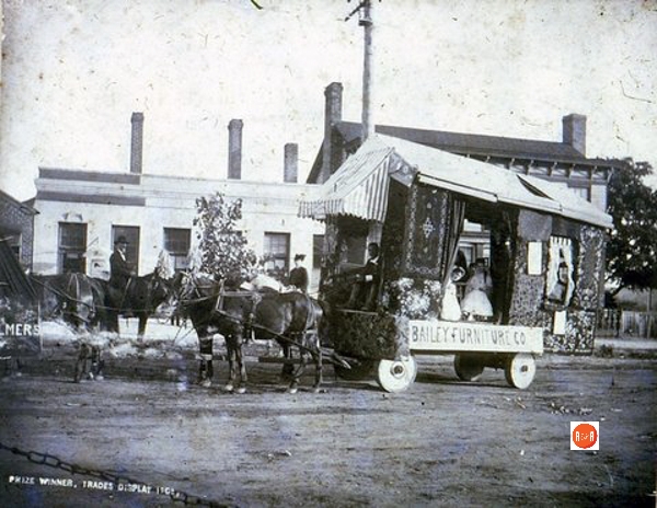Furniture companies dotted the urban landscape as new turn of the century homes were being constructed in large numbers as the South’s population began leaving their farms in significant numbers. Bailey Furniture company was at the western end of Main Street.