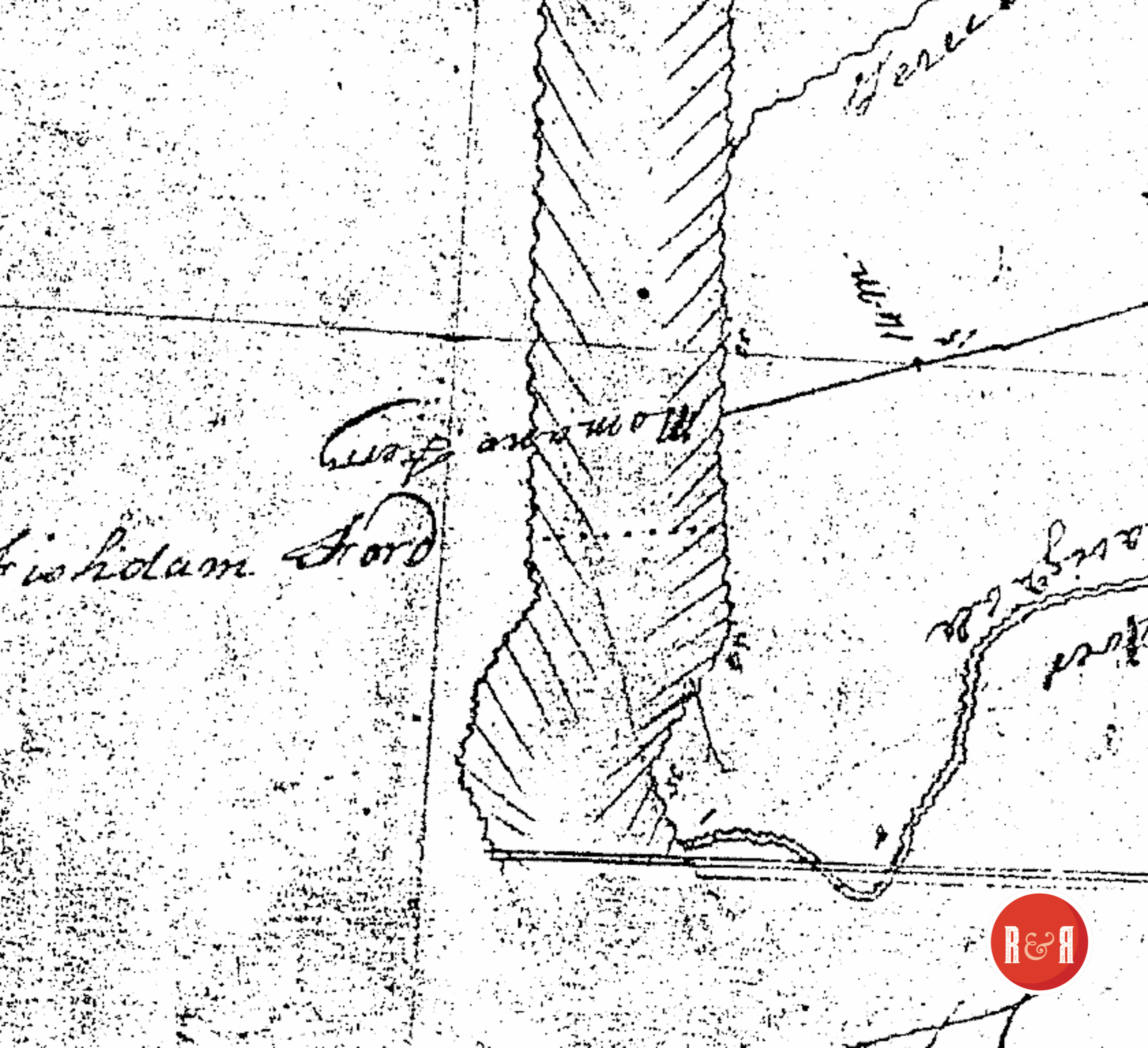 BOYD'S 1818 MAP SHOWING THE LOCATION OF FISHDAM