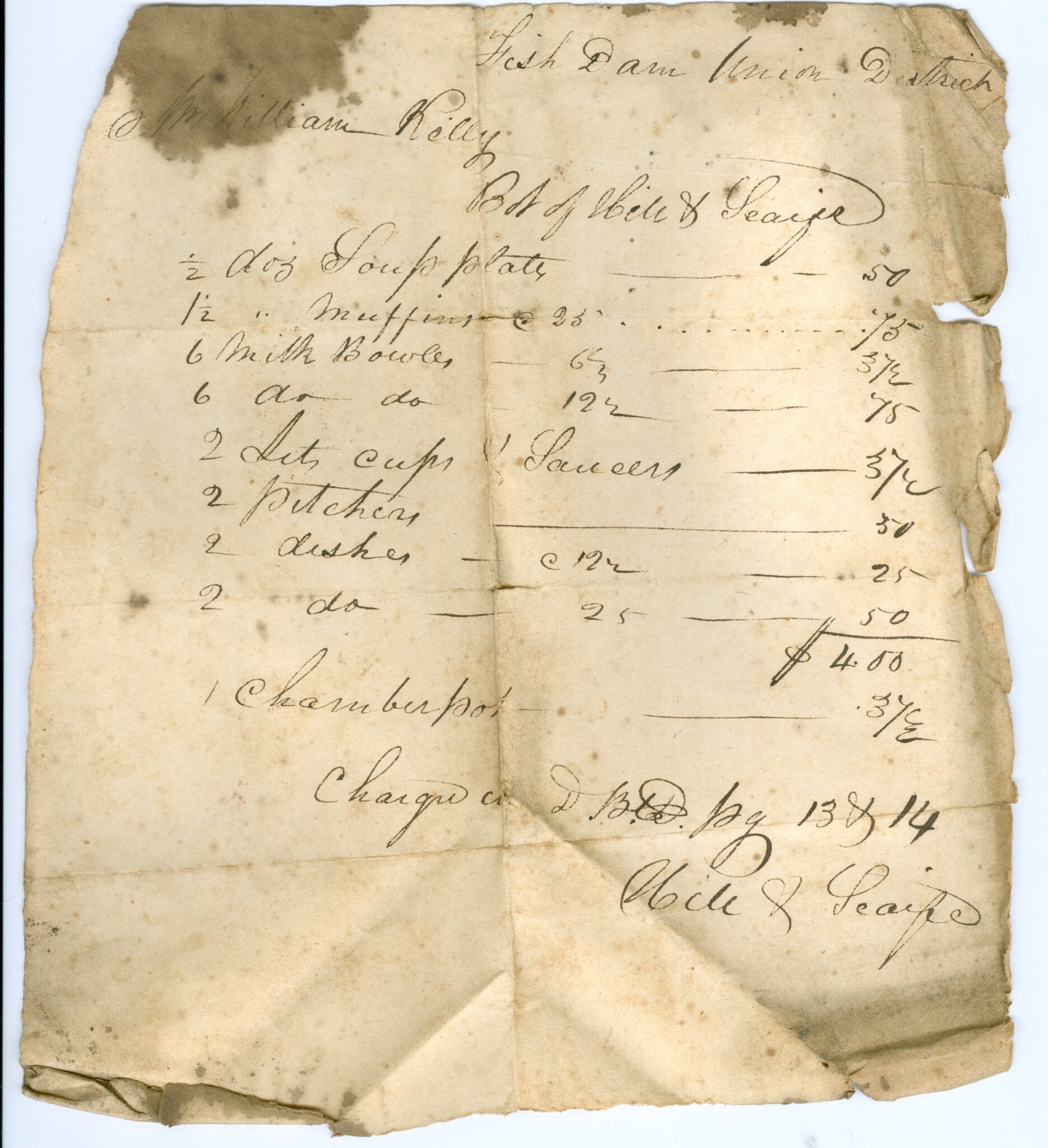 Hill and Scaife Company @Fishdam - No Date