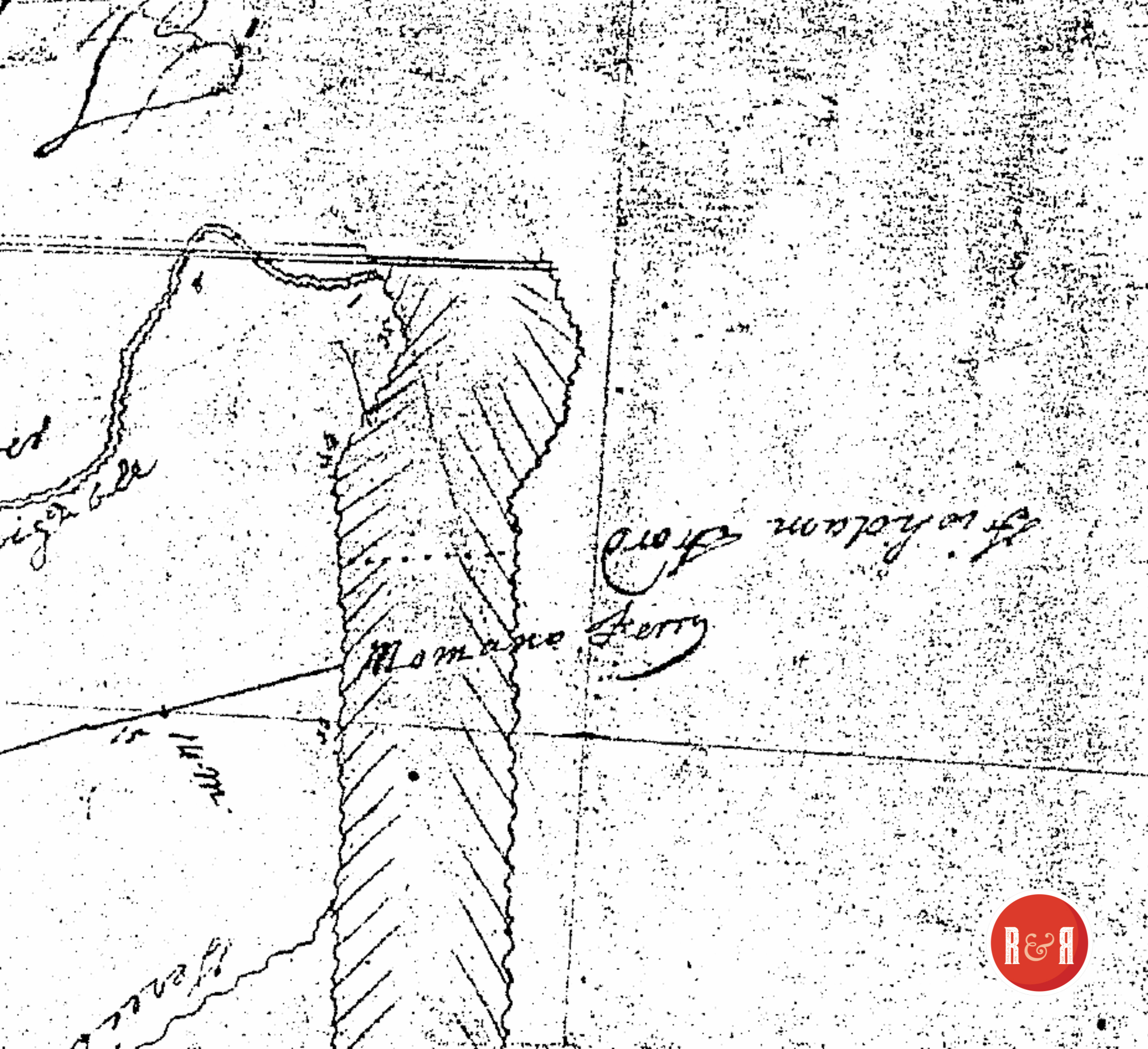 MOMAN'S FERRY ALSO SHOWS ON THE BOYD SURVEY - 1818