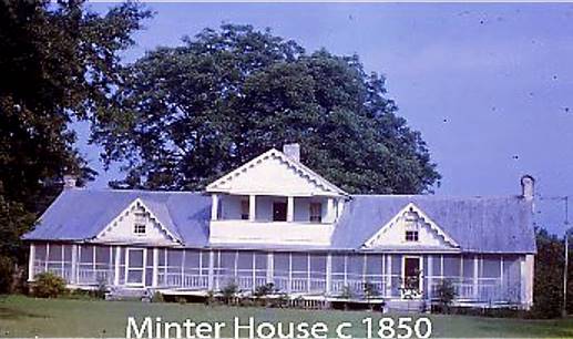 Minter House - Courtesy of the Sutherland Collection, Union Co Historical Commission, Union, S.C.