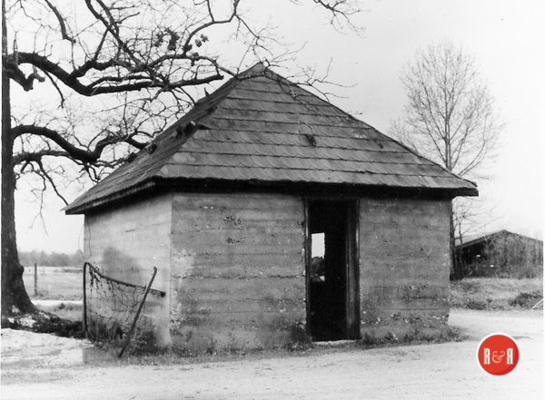 Historic well house at the Bobo - Minter - Stewart House.  Image courtesy of the G.H. Stewart Collection - 2019