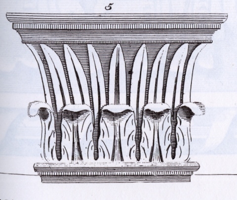The front doorway of the Robertson home was decorated with this early 19th century detail.