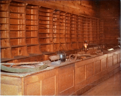 Interior of the frame Bratton Store. Courtesy of the Mendenhall Collection - 2013