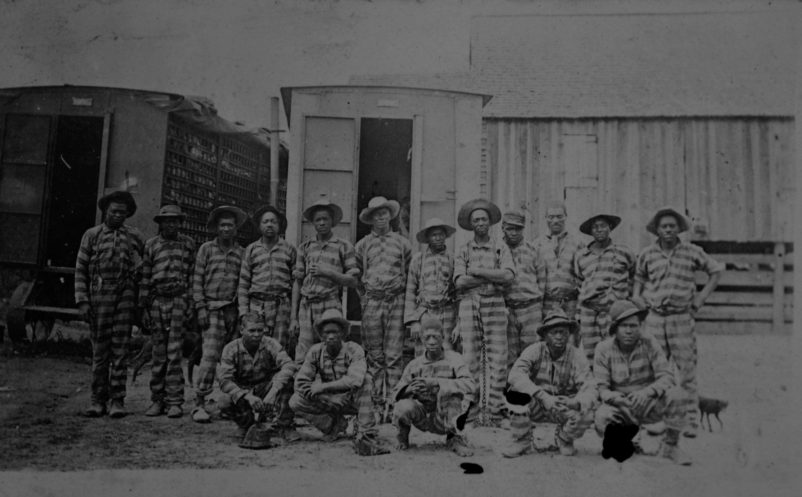 Courtesy of the Van Center Collection. This image is of convicts working in Fairfield County, S.C. during the approximate same time frame.