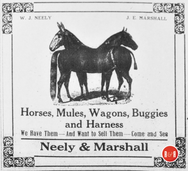 AD FOR THE NEELY & MARSHALL CO - 1908