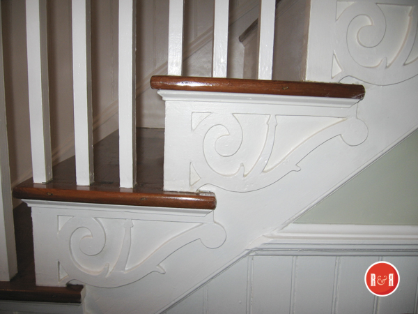 The fretwork in this staircase, matches that from the Blair house in Western York County, SC.