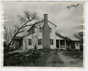 The historic McGill home in Western York County burned and the outbuildings and original log store were relocated for preservation to Historic Brattonsville. Image courtesy of the WU Pettus Archives - Eliz. Reed, Photo.