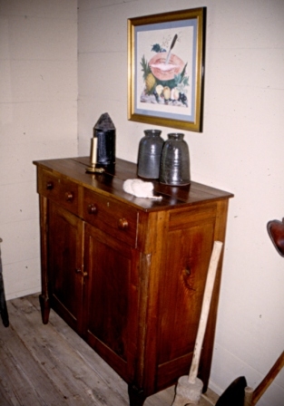 A storage cupboard on display as part of the decorative arts collection held by the CHM’s of York County