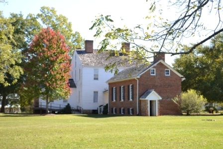 Rear view of the Homestead House, ca. 2012