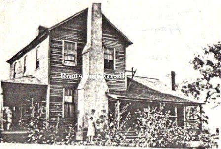 The manner in which the Roach house appeared prior to being remodeled in 1927. Note this image has a full front porch which the original house did not feature on the front.