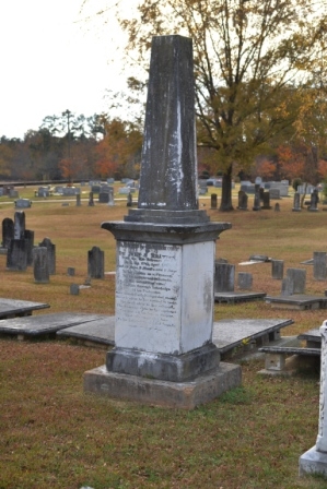 Dr. J.S. Bratton’s tombstone at Bethesda Church Cemetery.