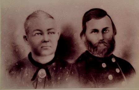 John Whitley Mitchell with his wife, Jemina Plexico Mitchell circa 1860’s