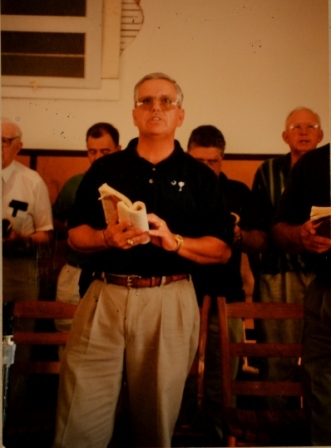 Mr. Johnnie Parker – 2001 attending the Hopewell Gathering and Singing.