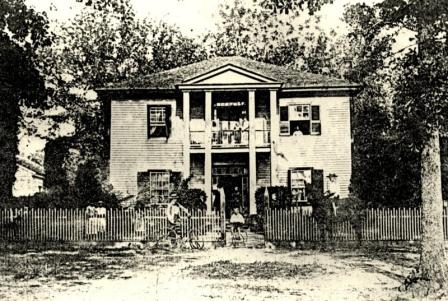 A.E. Hutchison’s home circa 1855 in Rock Hill, SC constructed by B. F. Rawlinson as a speculative venture. It was clearly the design he used to construct the current dwelling at 224 East Liberty Street. The home has had little modifications since construction. However, note the roofline on the two homes is slightly different.