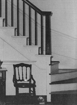 Staircase in the Gordon Home – Note this staircase is nearly idential to that of the Robertson house staircase.