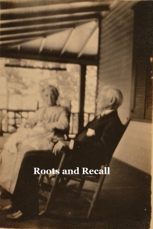 Colonel and Mrs. Coward on their porch in York, S.C.