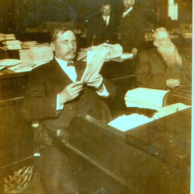 Image of Dr. Saye serving as a SC Senator representing York County  Courtesy of the Museum of Western York County
