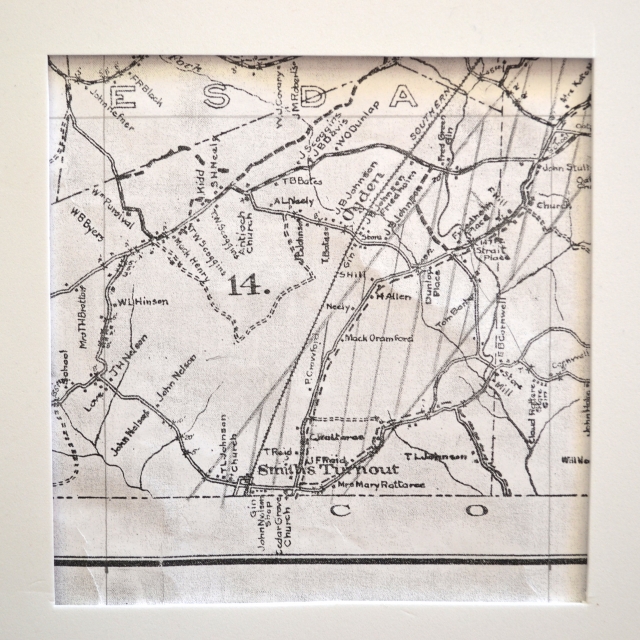 Walker’s 1910 Map of the Ogden area just west of Rock Hill, SC