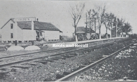Ogden community crossing circa 1925.