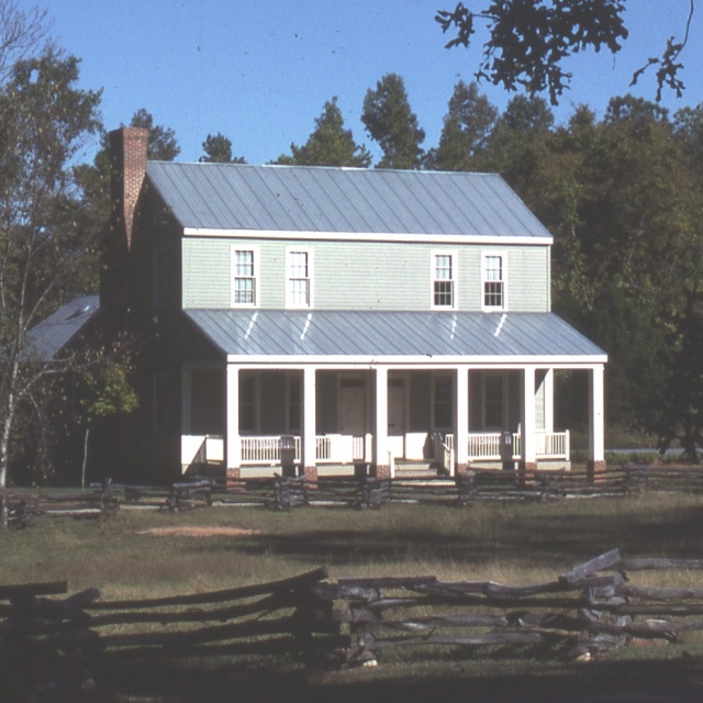 Historic Brattonsville’s visitor center shortly after construction.