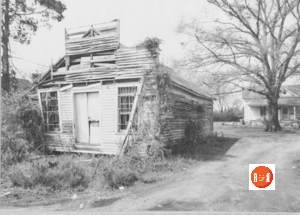 Misc. image of Smith’s Turnout Country Store, courtesy of the S.C. Dept. of Archives and History – 1992 [The remains of the old store and post office at Smith’s Turnout.]