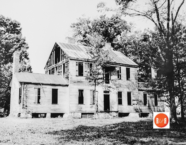 View of the Homestead house prior to restoration in circa 1973. Courtesy of the SC Dept. of Archives and History