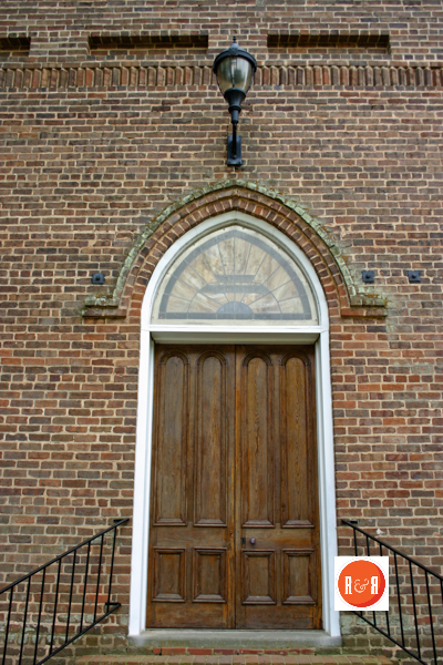 Image of the exterior brick work at Olivet Church - Courtesy of photographer Bill Segars, 2006