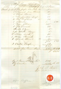 Ann H. White Purchased goods in 1866 from the Stowe Co., - Courtesy of the White Collection/HRH 2008