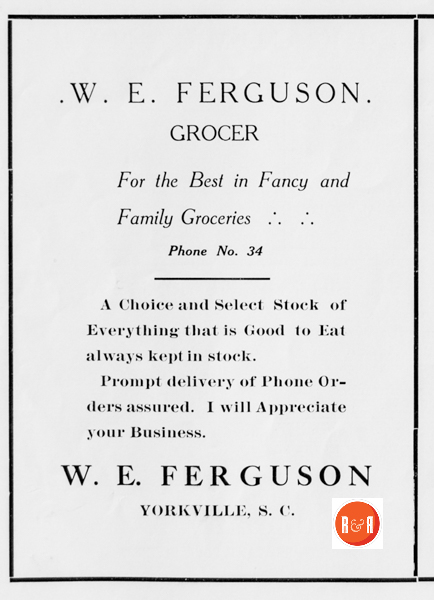 A 1912 advertisement for the Ferguson Company.