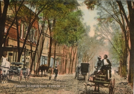 Postcard view of North Congress street at the dawn of the 20th century.