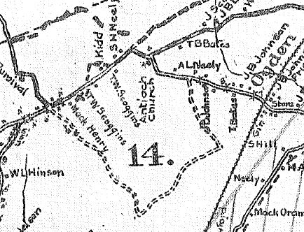 Walker’s 1910 Postal Map of York County, S.C.