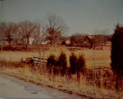 View of the Howell home and pastures take in the 1970’s from the end of Rhonda Drive.