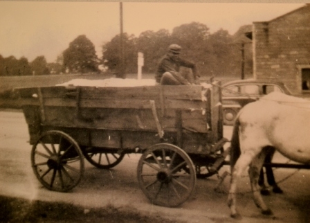 Cotton wagons just like this were seen all over the region hauling cotton to the many gins that dotted western York County. It just so happened that his photo was taken infront of the Rainey’s Sharon gin in circa 1940.