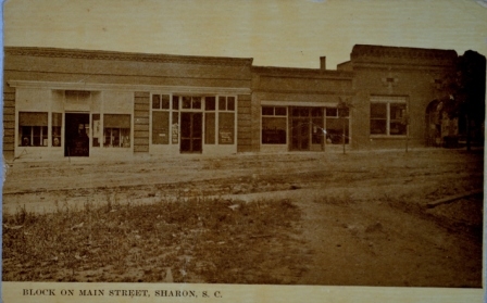 View from the front of the Shannon Building showing newly constructed commercial building in circa 1912.