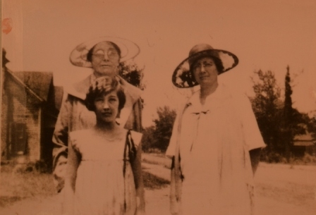 Margaret Love with mother, Mrs. Demsi Good and grandmother, Mrs. Alan Plexico circa 1925