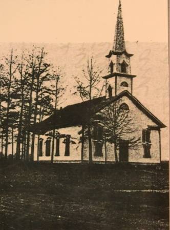 The original A.R.P. church sat at the location of the current church.