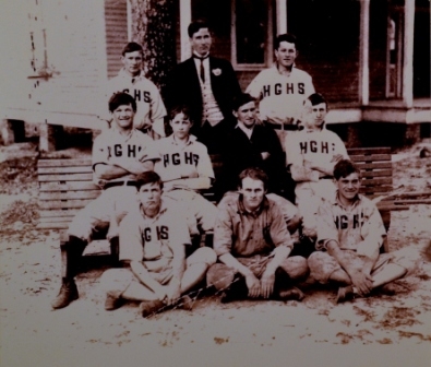 Hickory Grove High school baseball team from 1912-1913