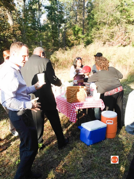Gathering following the church services at Blue Branch Presbyterian Church – Bullock’s Creek, S.C. in Oct. 2013