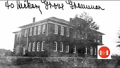 Hickory Grove Grammar School – Courtesy of the S.C. Dept. of Archives, image taken between 1935-1950.