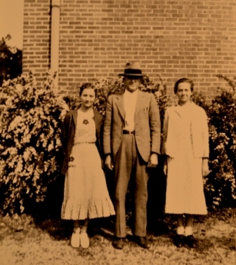 Lt – Rt (Billie Gibson, J.W. Shealy, and Lillie Martin – 1934 at Sharon High School)